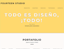 Tablet Screenshot of fourteenstudio.com